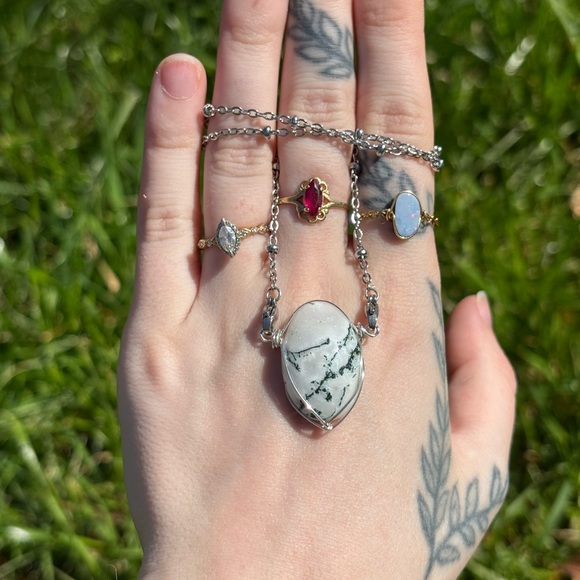 Tree agate interchangeable necklace - Picture 2 of 3